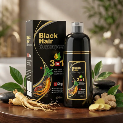 3-in-1 Black Hair Shampoo (Buy 1 Get 1 Free)