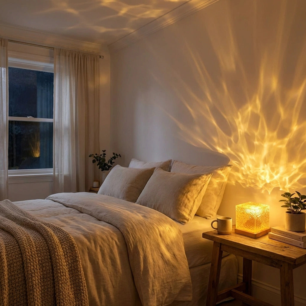 Rotating Ripple Night Light