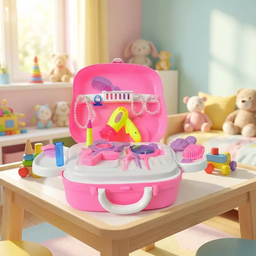 Kids Makeup Case Suitcase