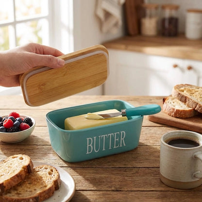 Ceramic Butter Dish with Lid