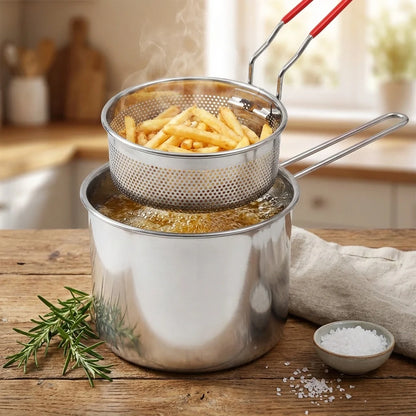 Stainless Steel Frying Pot (2 Pc)