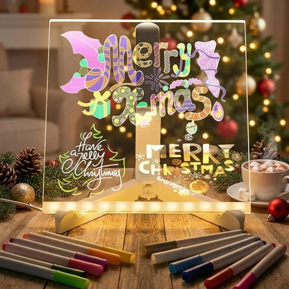 3D LED Light Glass Acrylic Writing pad