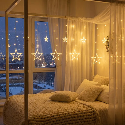 Serial String Star Lights for Decoration