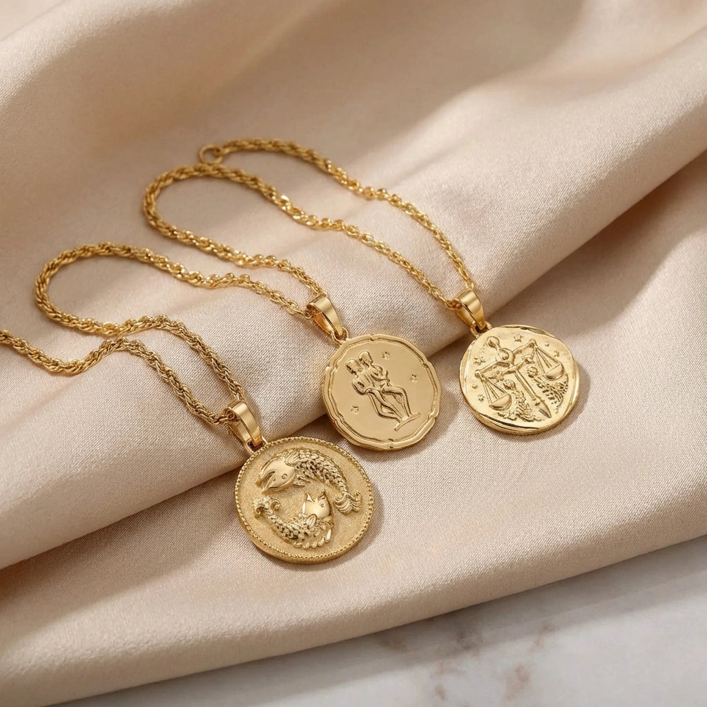Gold Plated Zodiac Sign Necklace