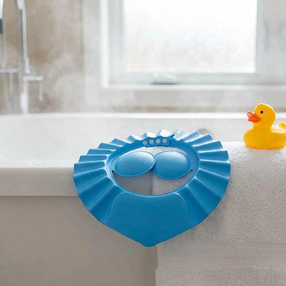 Baby Adjustable Safe Bathing Shower Cap (Pack of 2)