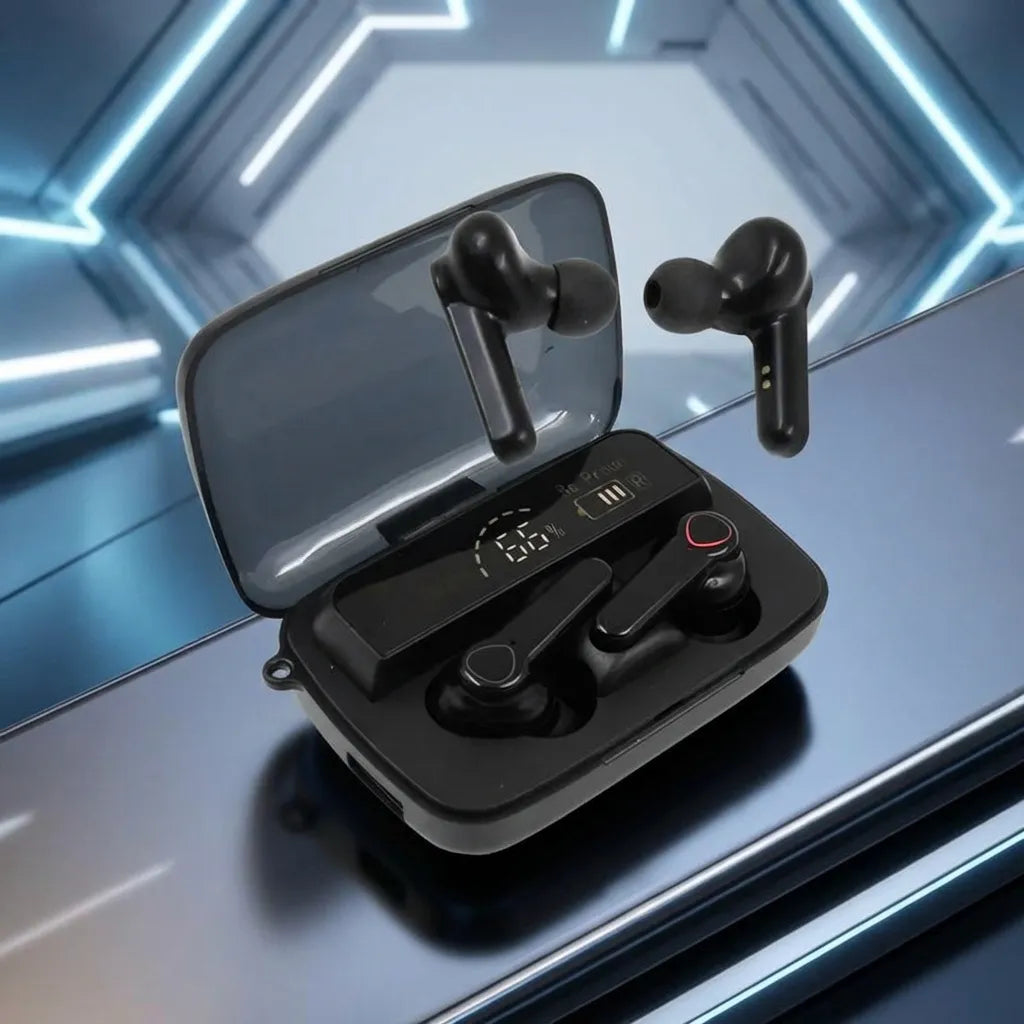 Wireless LED Display Earbuds