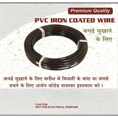 10M PVC-Coated Clothesline - Garden & Outdoors