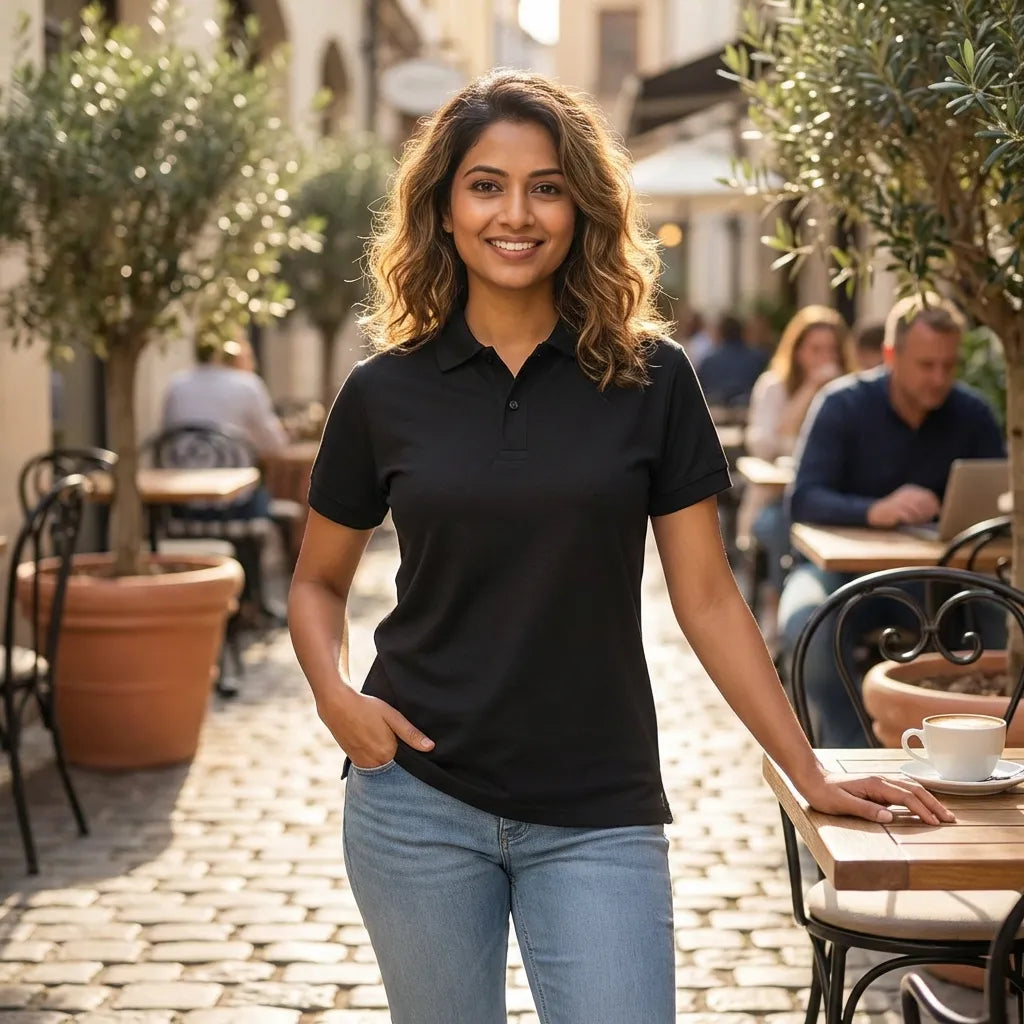 Essential Black Polo