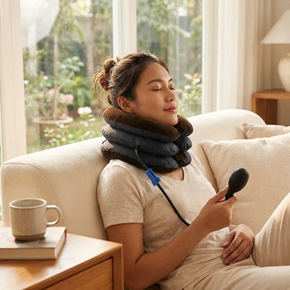 Adjustable Inflatable Neck Support Pillow