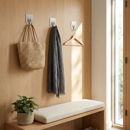 Golden Wall Hooks – Pack of 10