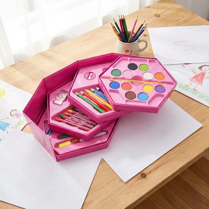 46 Pcs Plastic Art Colour Set