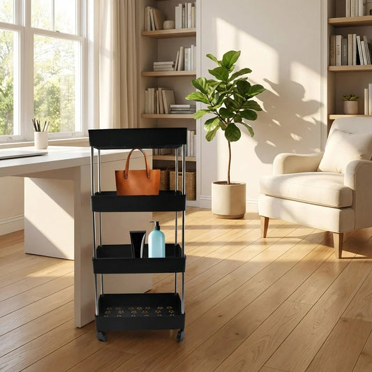4-Layer Rolling Storage Cart