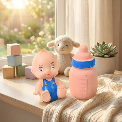 Baby And Bottle Squeeze Chu Chu Fun Toy