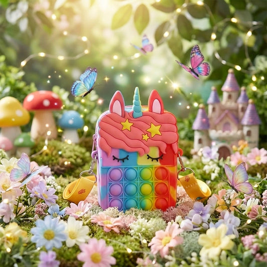 Pop It Unicorn Bag for Girls