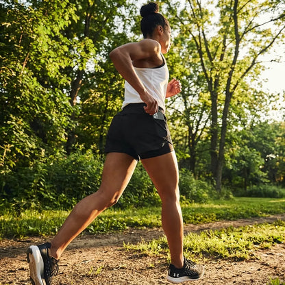 Slim Fit 2-in-1 Running Shorts