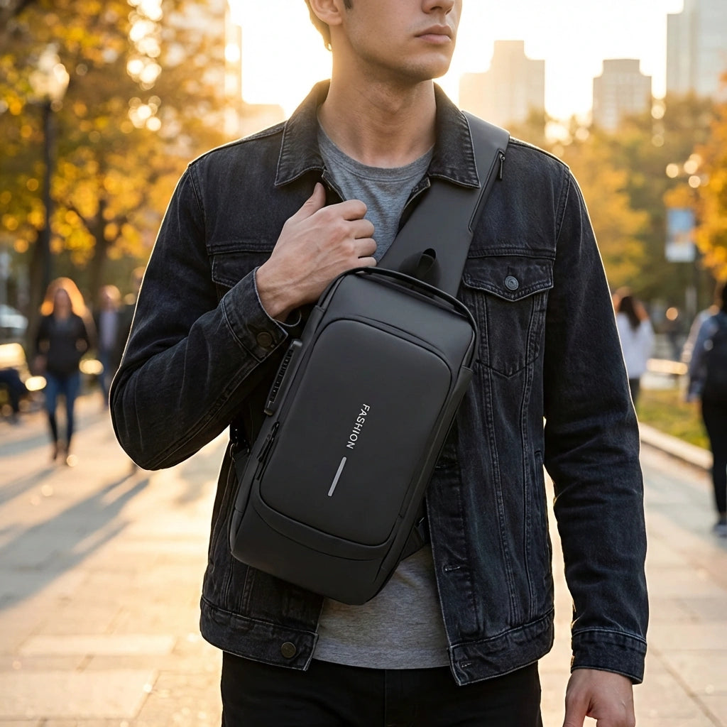Unisex Crossbody Sling Bag for Accessory Kit
