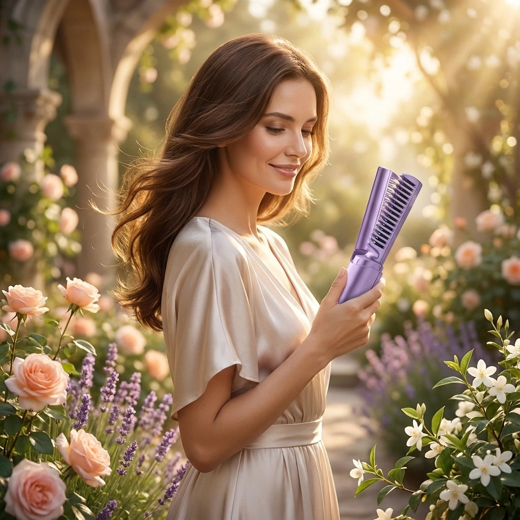 Rechargeable Hot Comb Hair Straightener