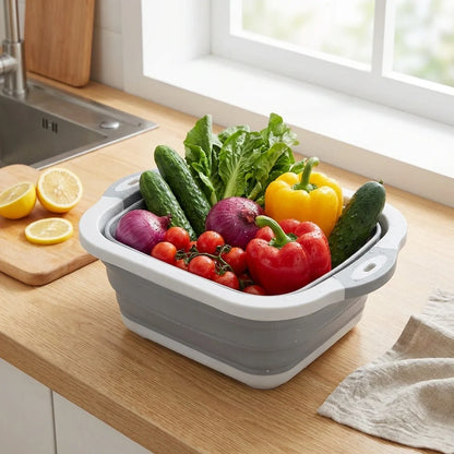 Collapsible Cutting Board Basket