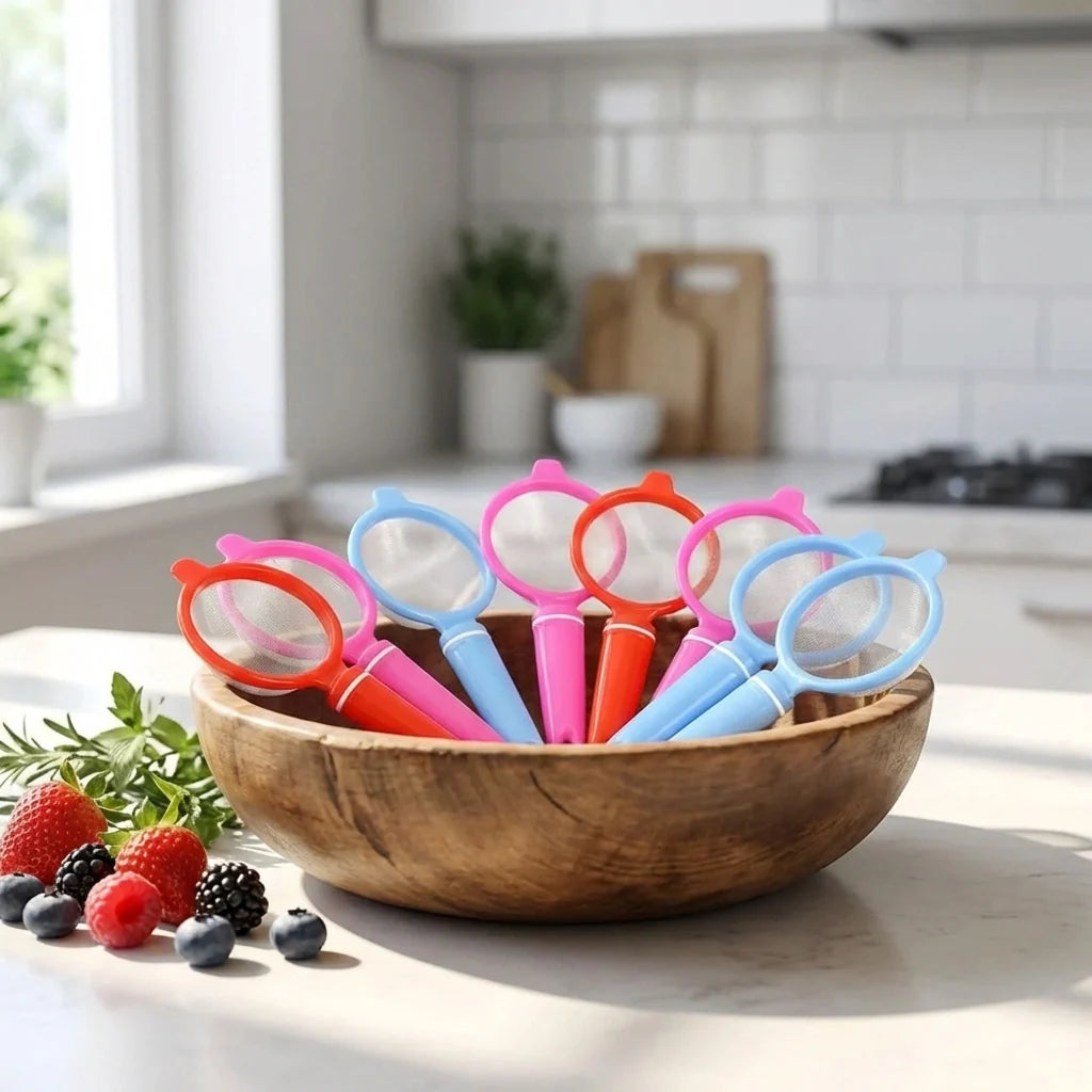 12-Pack Plastic Strainer Set