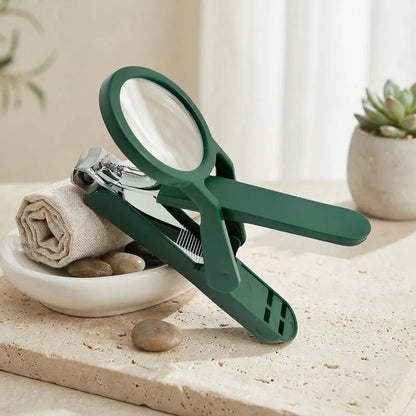 Nail Clipper with Magnifying Glass