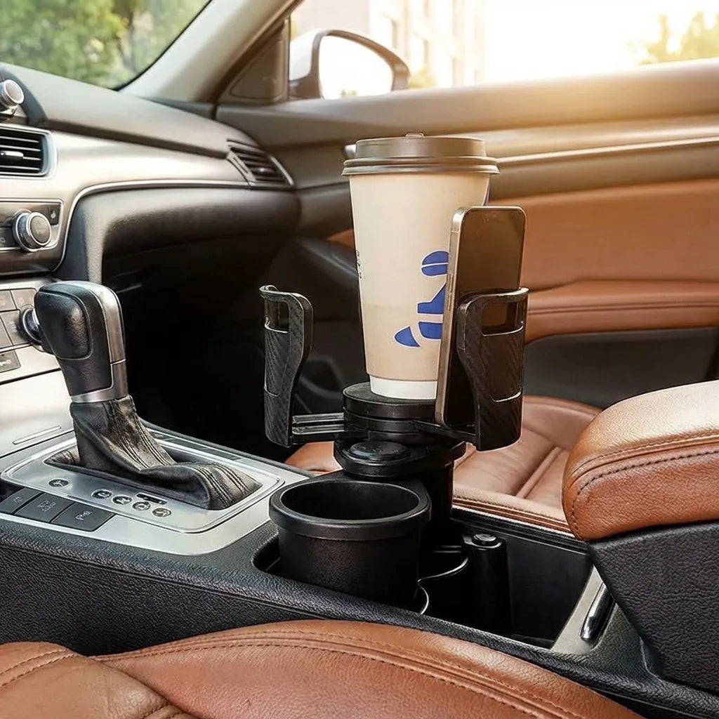 2 in 1 Multifunctional Car Drink Cup Holder Organizer
