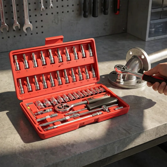 46-Piece Ratchet Wrench Set