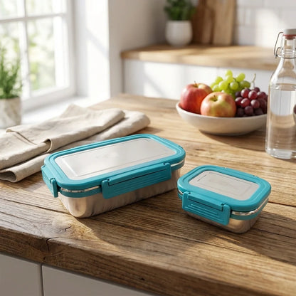 Jerry 2 Pc Stainless Steel Lunch Box