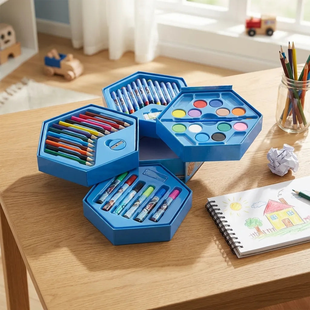46 Pcs Plastic Art Colour Set