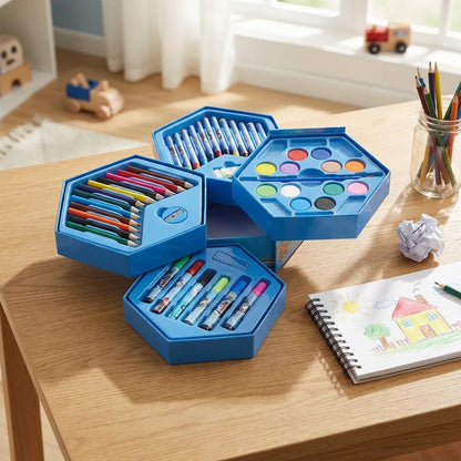 46 Pcs Plastic Art Colour Set