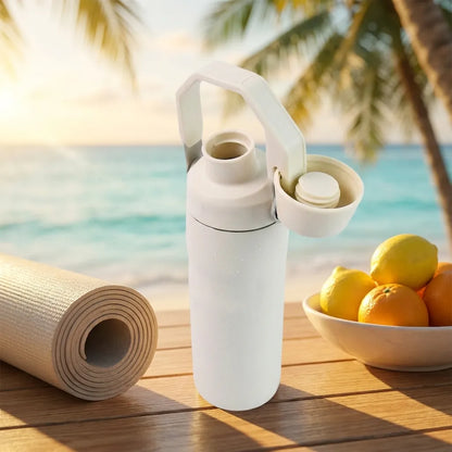 Cream Glimmer Water Bottle (500 ML)