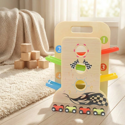 Wooden Click-Clack Car Racer