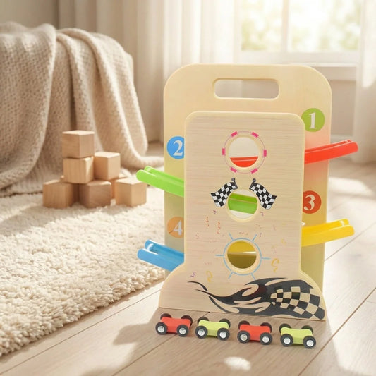 Wooden Click-Clack Car Racer