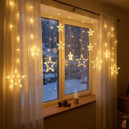 Serial String Star Lights for Decoration