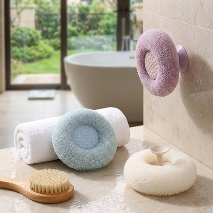 Bath Towel Scrub Bath Massage Shower Ball With Sucker Scrub