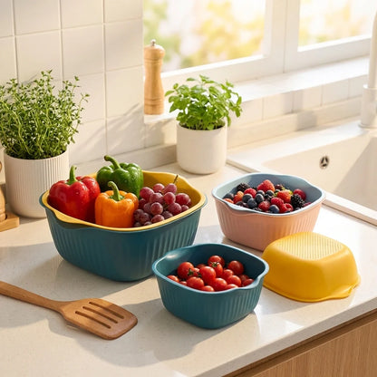 Dual-Use Washing & Strainer Bowl