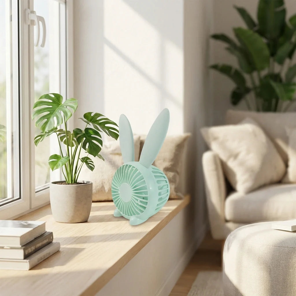 Cute Rabbit USB Desk Fan