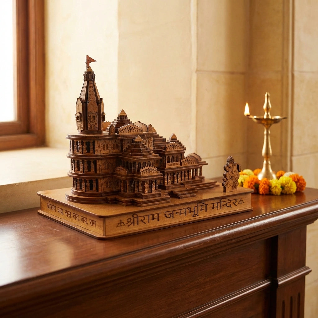 Shri Ram Mandir Ayodhya 3D Wooden Temple