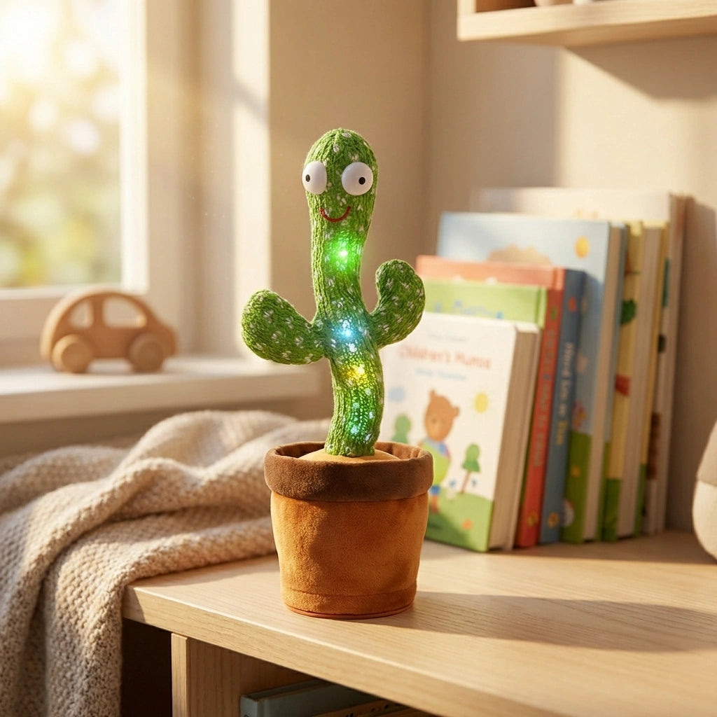 LED Musical Dancing & Mimicry Baby Cactus Toy