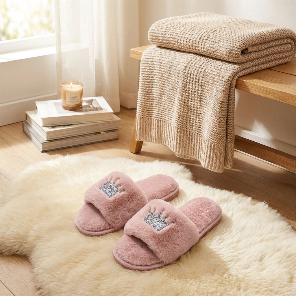 Women's Warm Winter Slippers Womens Fur Slippers