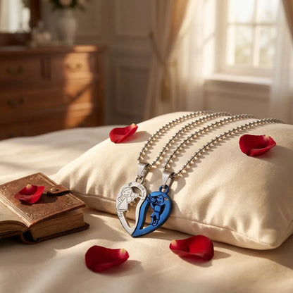 Broken Hearth shape valentine locket
