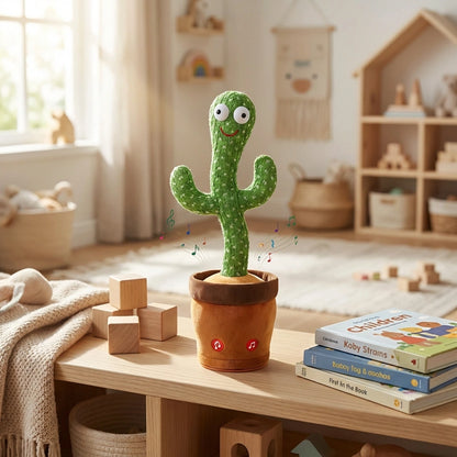 LED Musical Dancing and Mimicry Cactus Toy