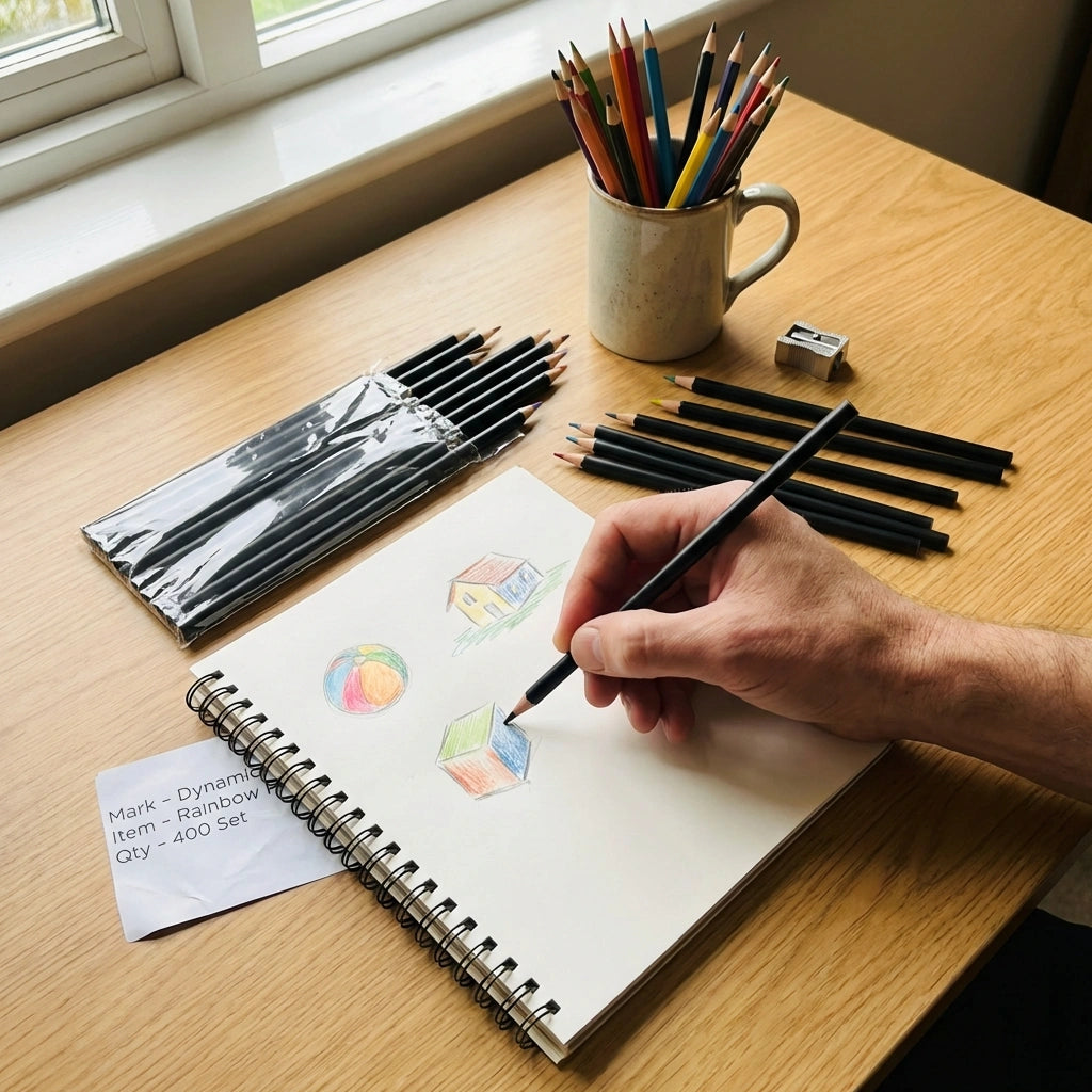 Multicolor Rainbow Pencils Set