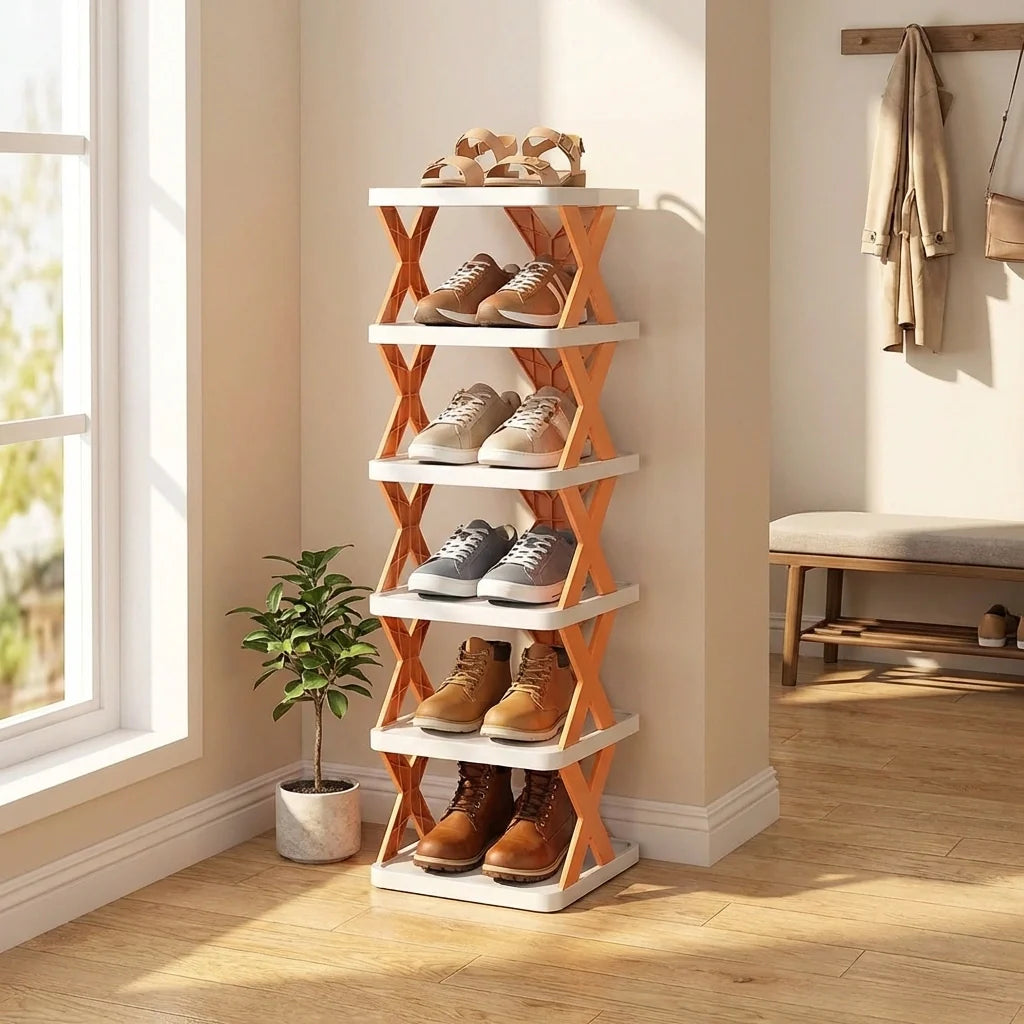 6 Layer Foldable Shoe Rack