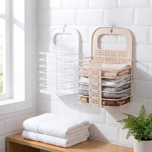 Wall-Mounted Collapsible Laundry Basket