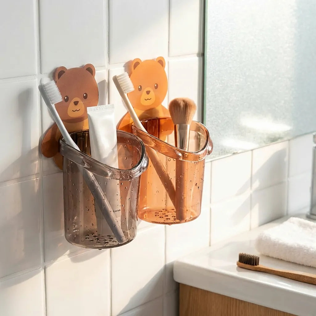 Wall-Mount Toothbrush Holder (2-Pack)