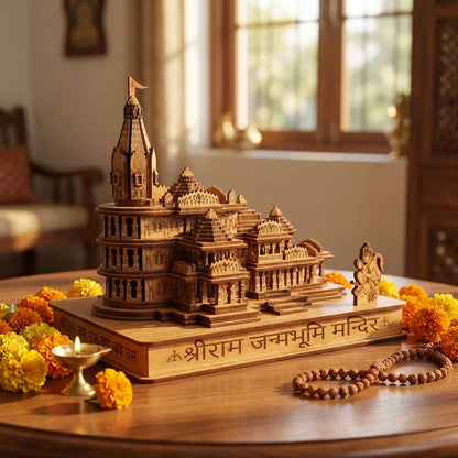 Shri Ram Mandir Ayodhya 3D Wooden Temple