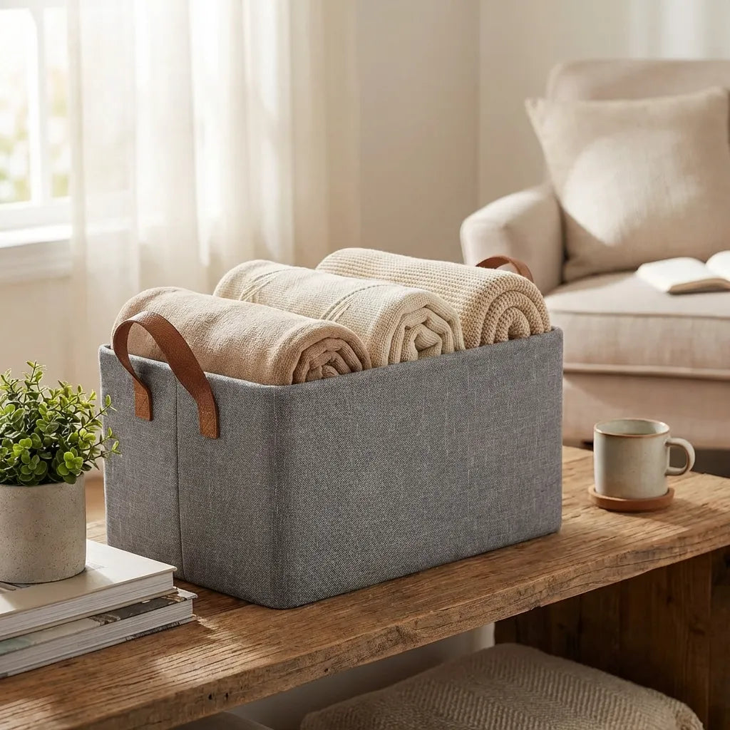 Flexi Fold Large Cloth Basket (Pack of 2)
