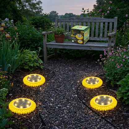 Solar Ground Lights 4-Pack