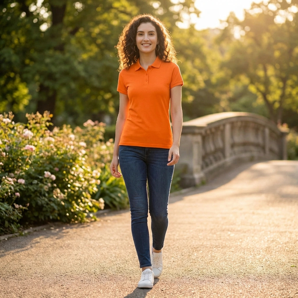 Bold Orange Polo