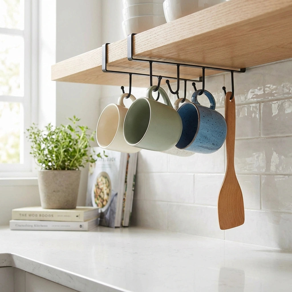 Mug Cups Wine Glasses Storage Hooks Kitchen